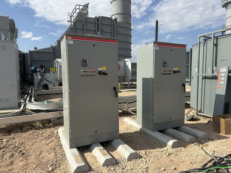 ABB drive on site commission by Advanced Industries